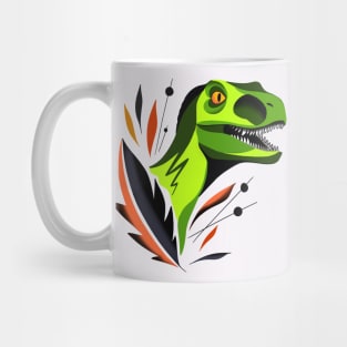 Colorblock velociraptor Mug